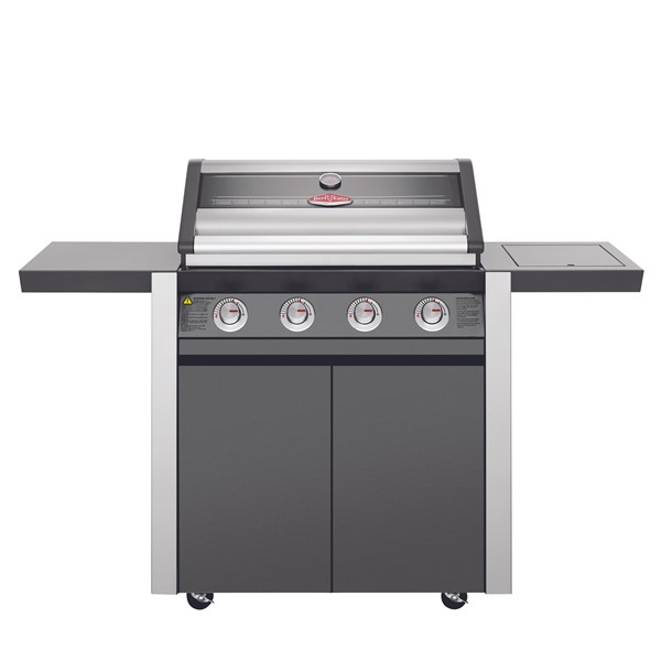 Beefeater 1600 4 Bnr BBQ & Side Bnr Trolley - Black